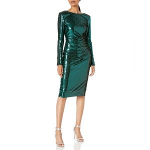NWT Emerald Green Dress the Population Cocktail Dress